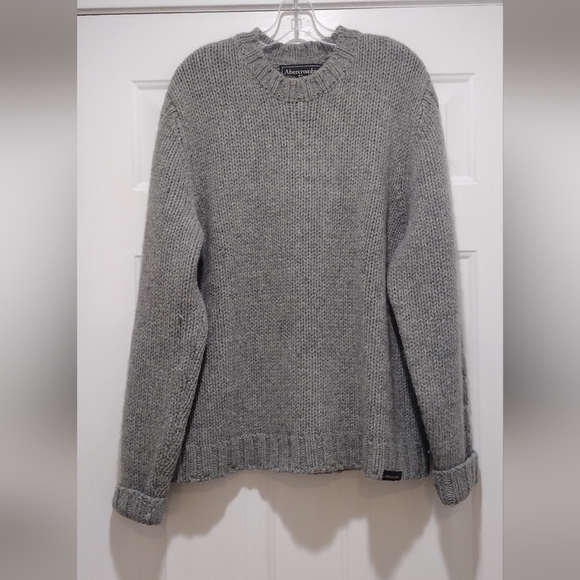 Abercrombie & Fitch Gray Wool Men's Sweater Size XL - Picture 2 of 5